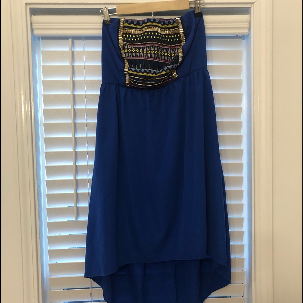 Aztec Strapless Dress